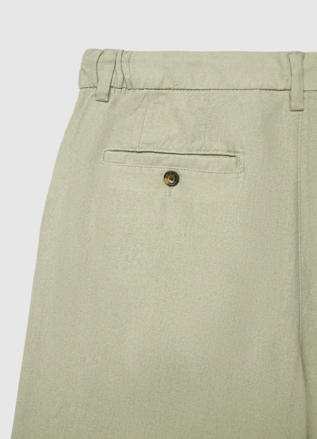 Bermuda Calliope lin homme uni poches