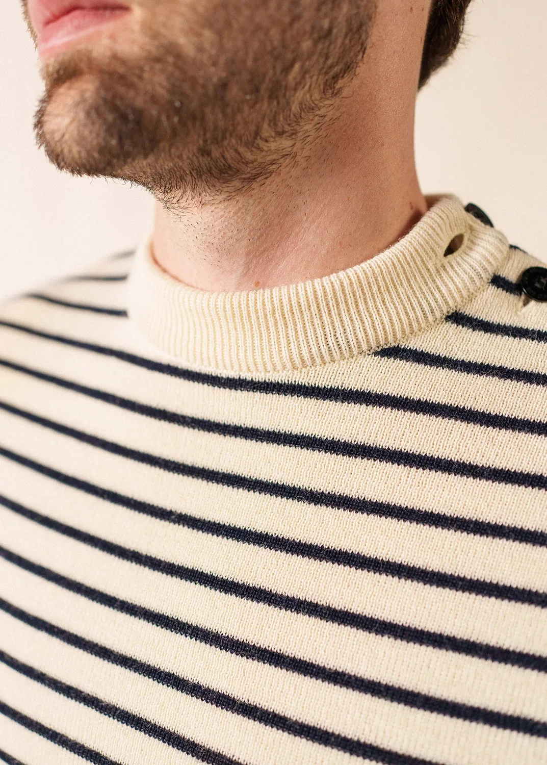 Saint James Matelot pull marin écru marine pur laine