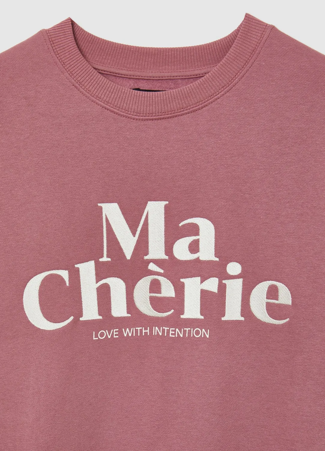 Calliope sweat femme col rond inscription manches longues