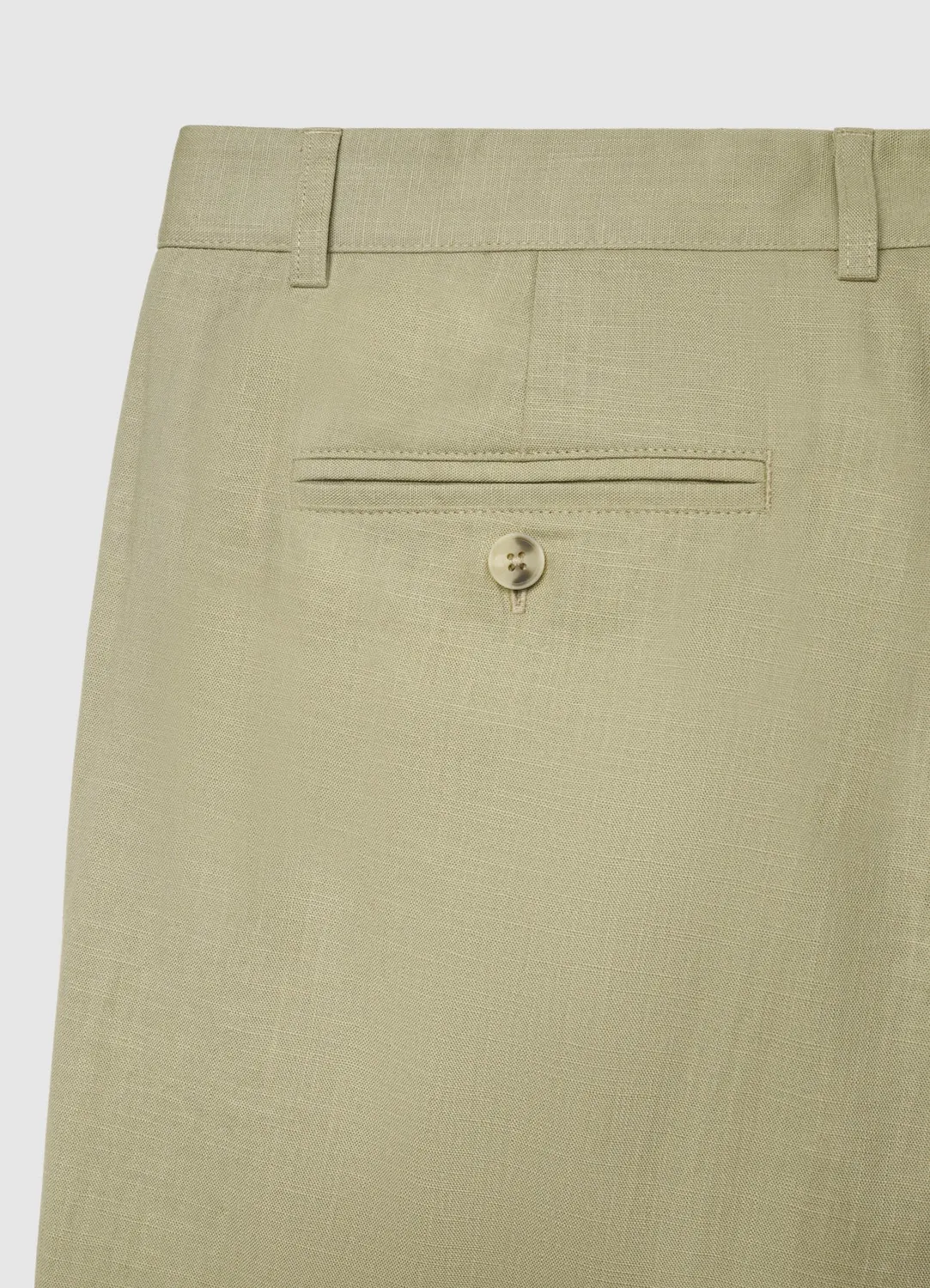 Calliope bermuda à pinces short homme uni passants ceinture