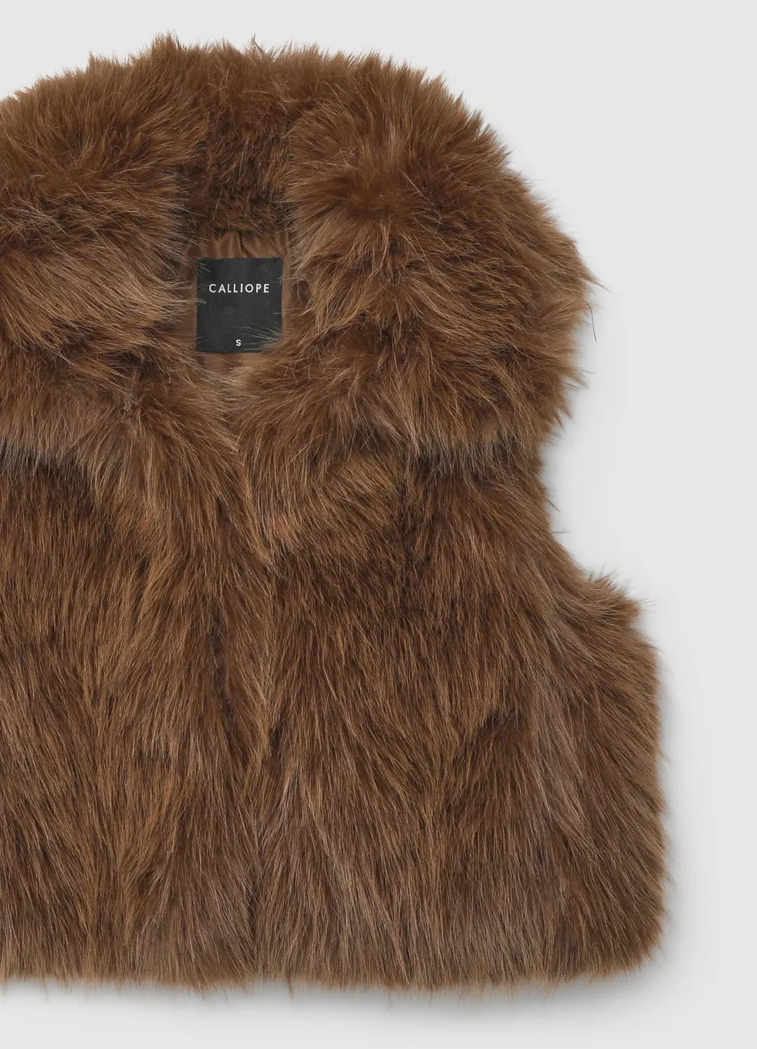 Calliope gilet effet fourrure femme