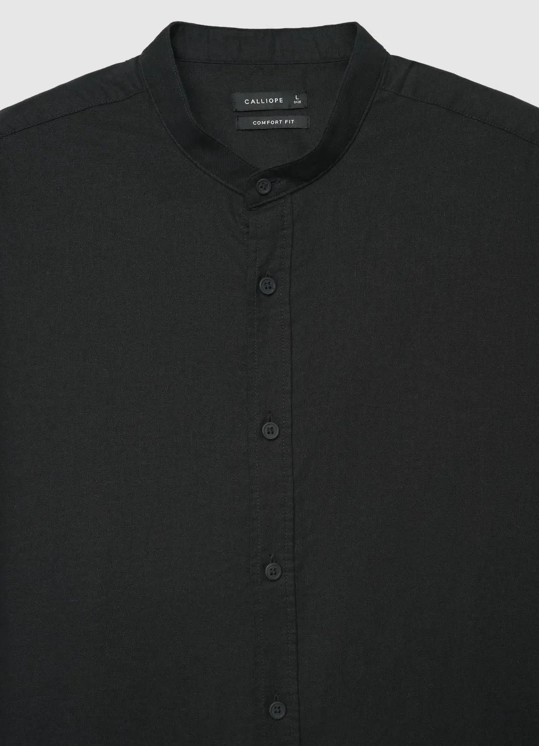 Calliope chemise col coréen homme lin manches longues