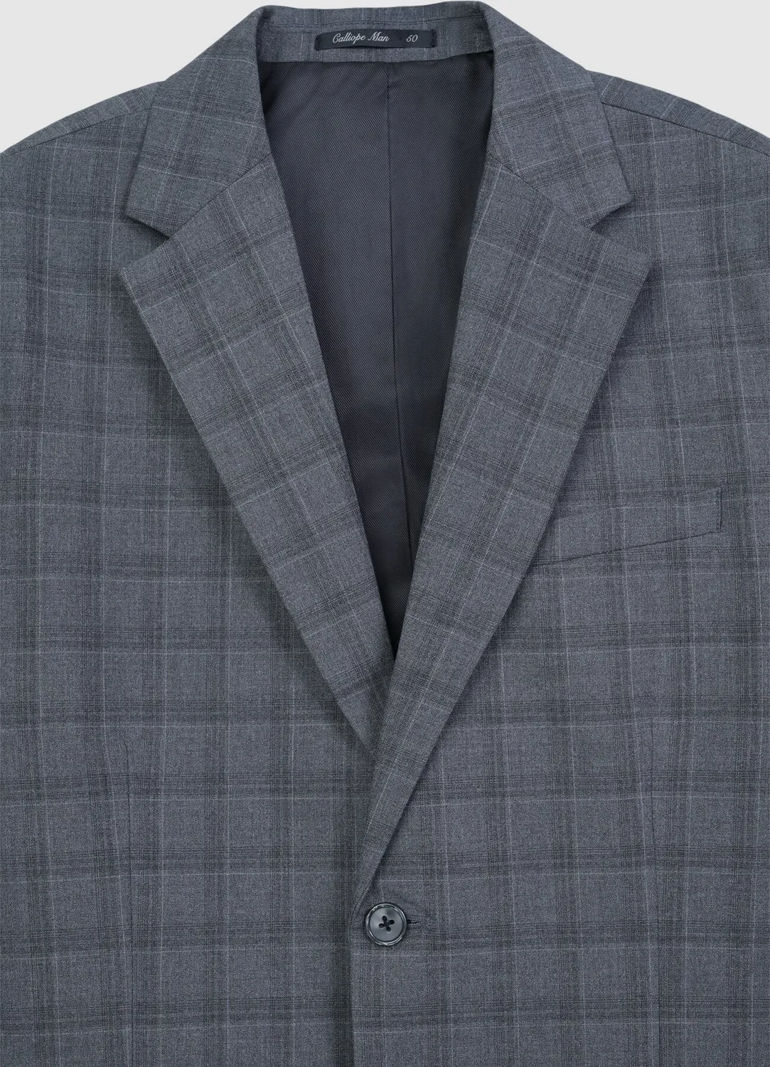 Calliope veste monopetto carreaux homme bureau