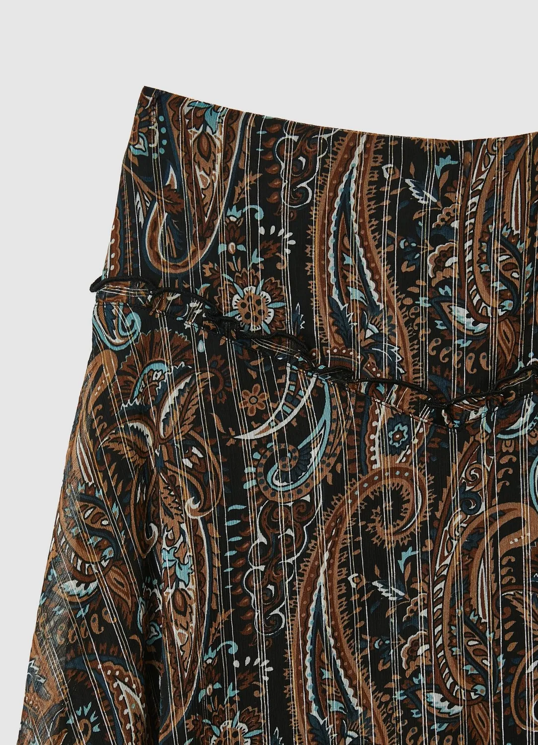 Calliope jupe longue volants femme motif paisley