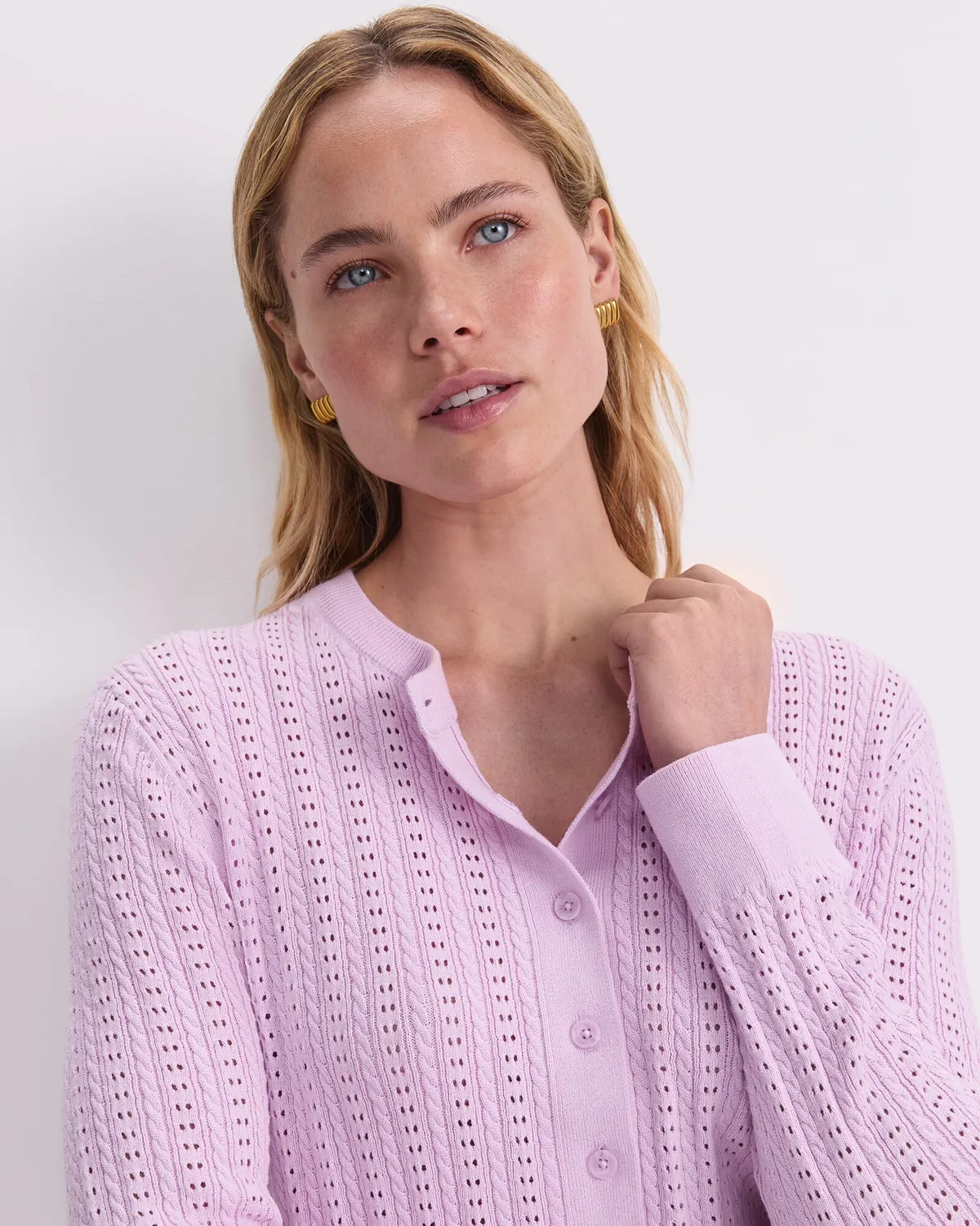 Sportscraft Elka cardigan coton pointelle femme