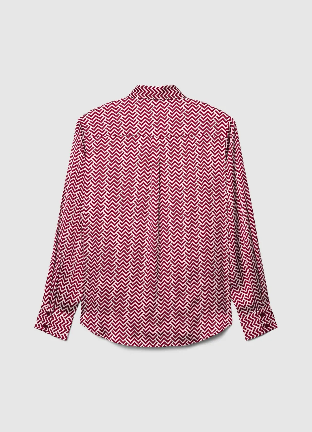 Calliope Chemise chevron satinée col classique