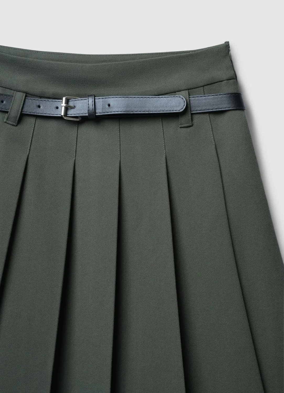 Calliope jupe plissée femme ceinture genou