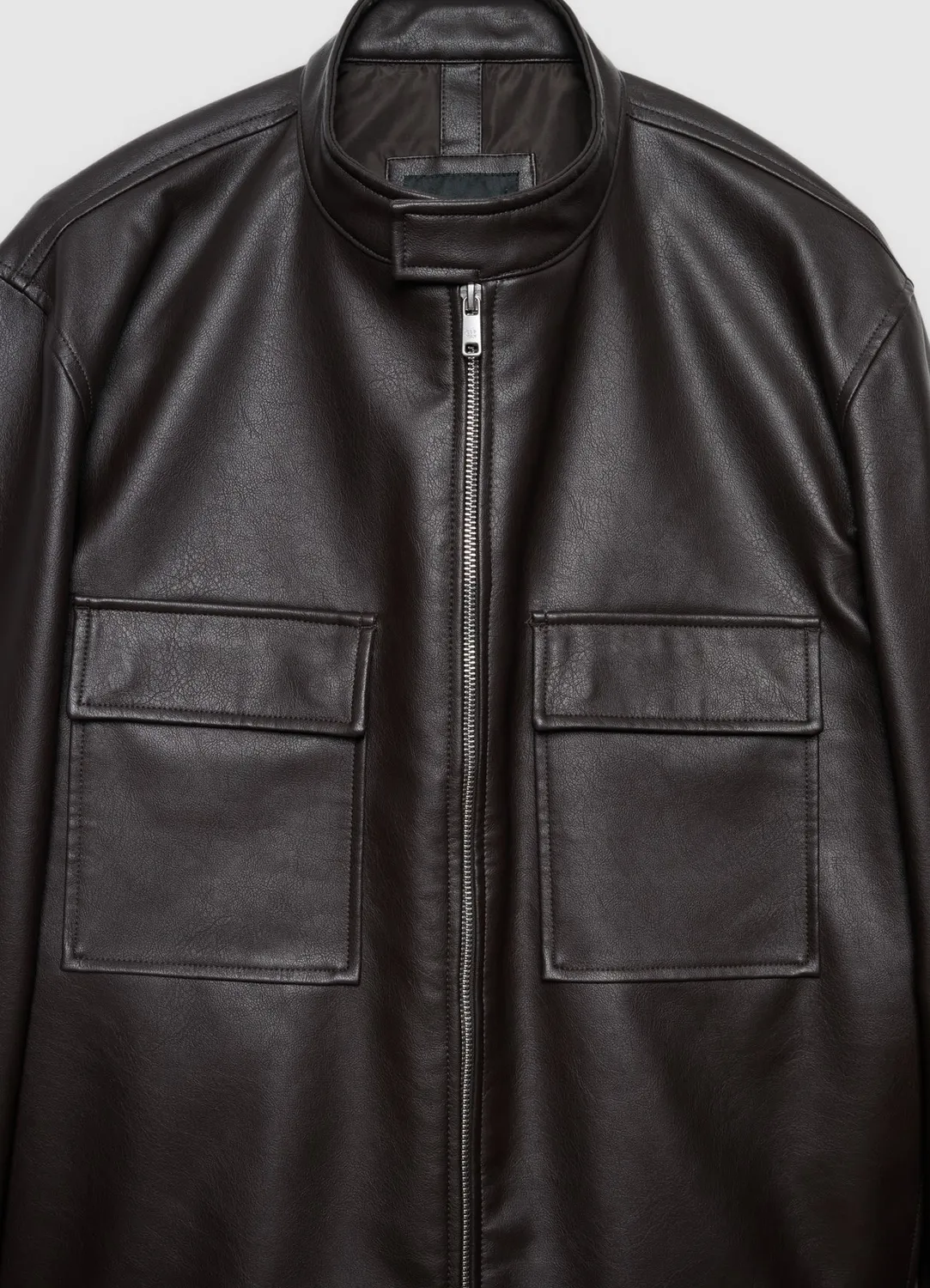 Calliope veste effet cuir homme zip à poches