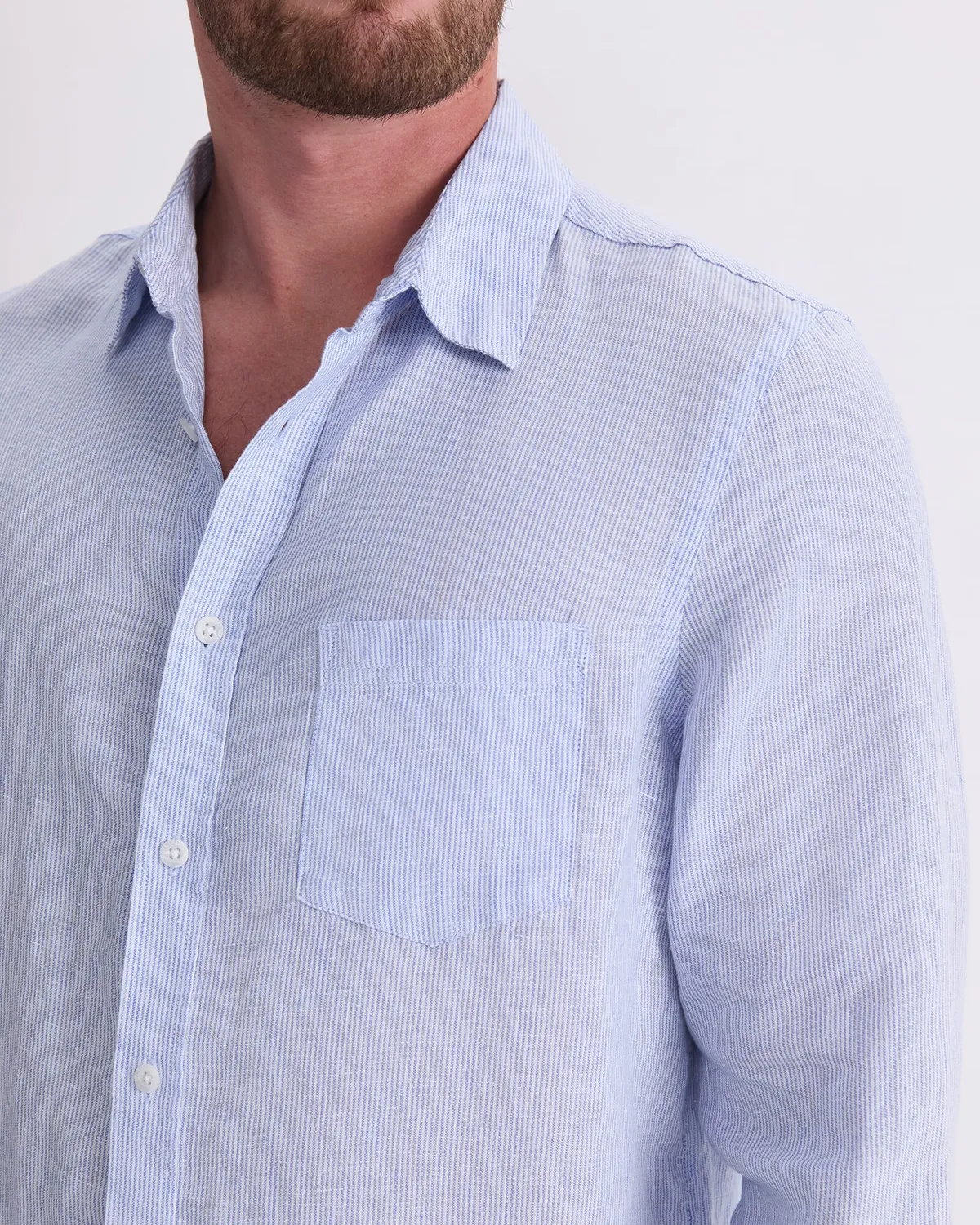 Sportscraft Vinnie chemise lin homme rayée
