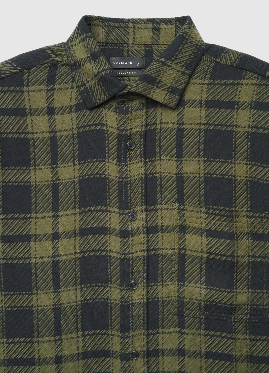 Calliope chemise carreaux homme regular poche