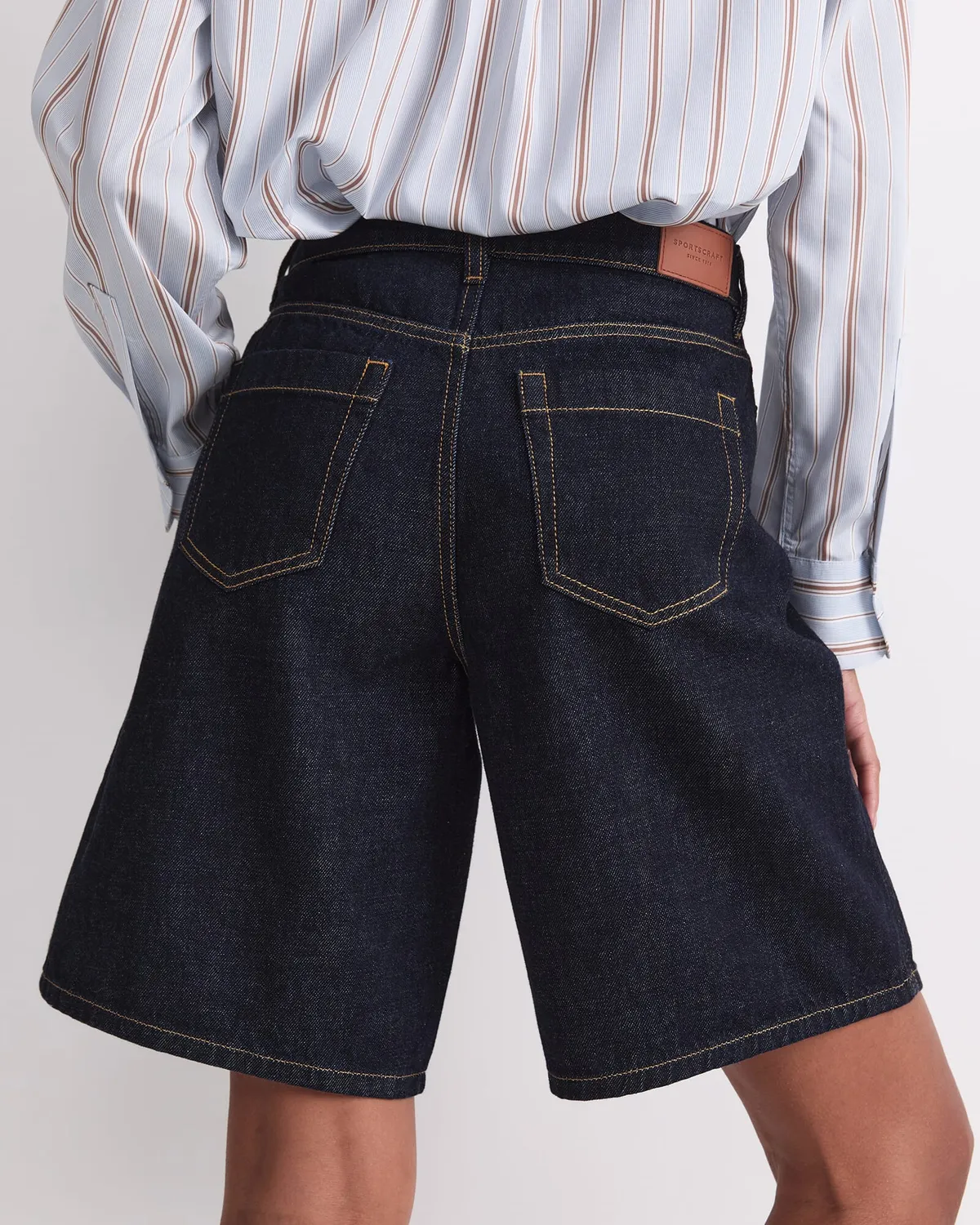 Sportscraft Allegra short jean femme longueur genou