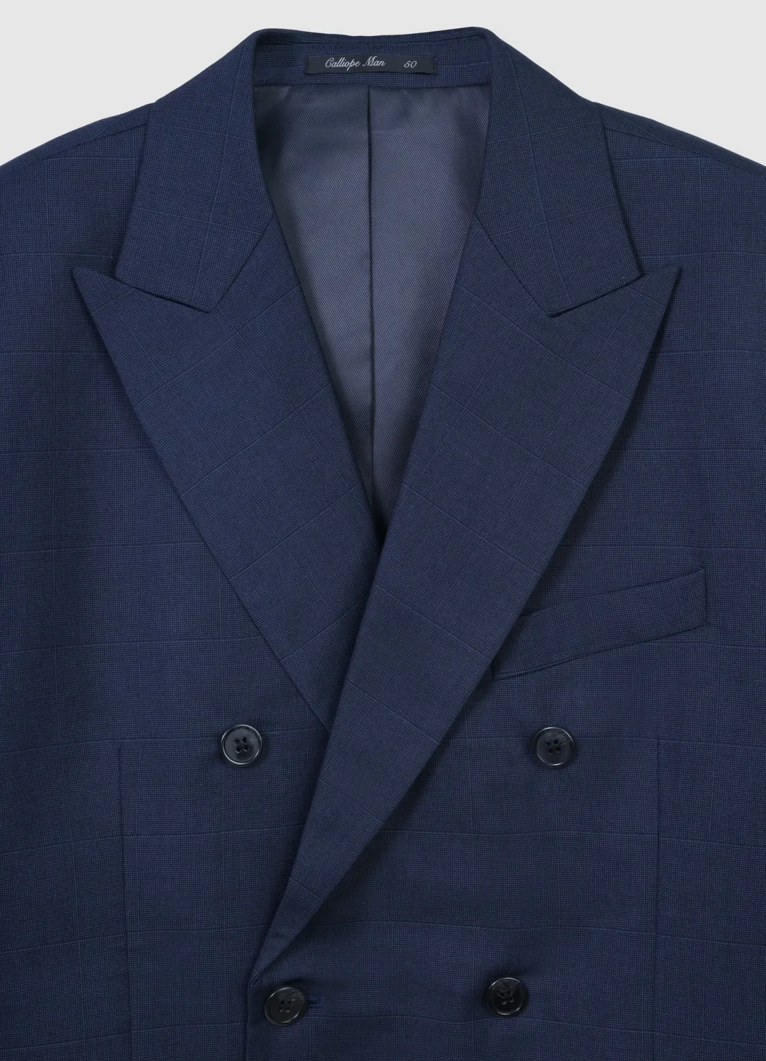 Calliope veste double boutonnage homme 50 à carreaux