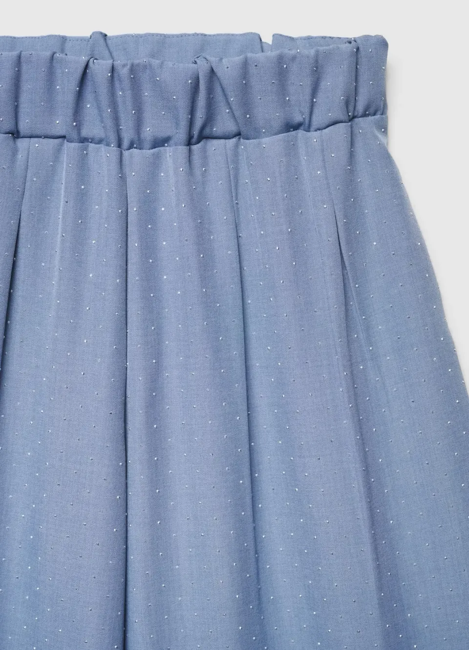 Calliope pantalon large crop fille strass