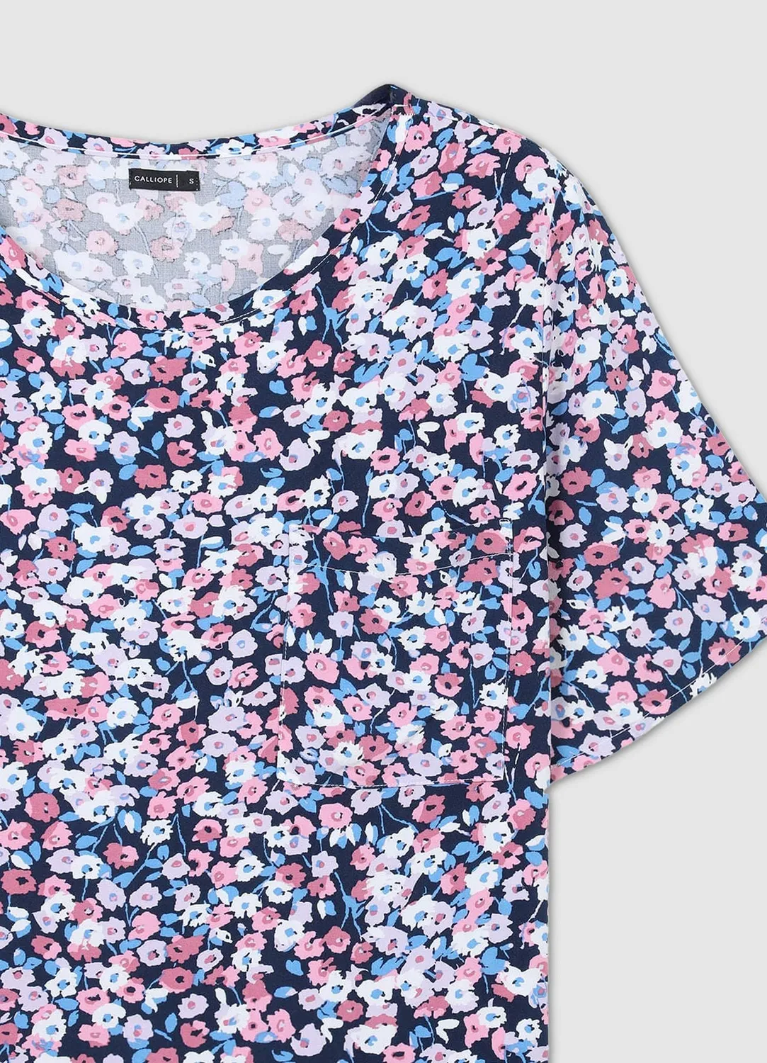 Calliope ensemble pyjama fleuri femme short coton