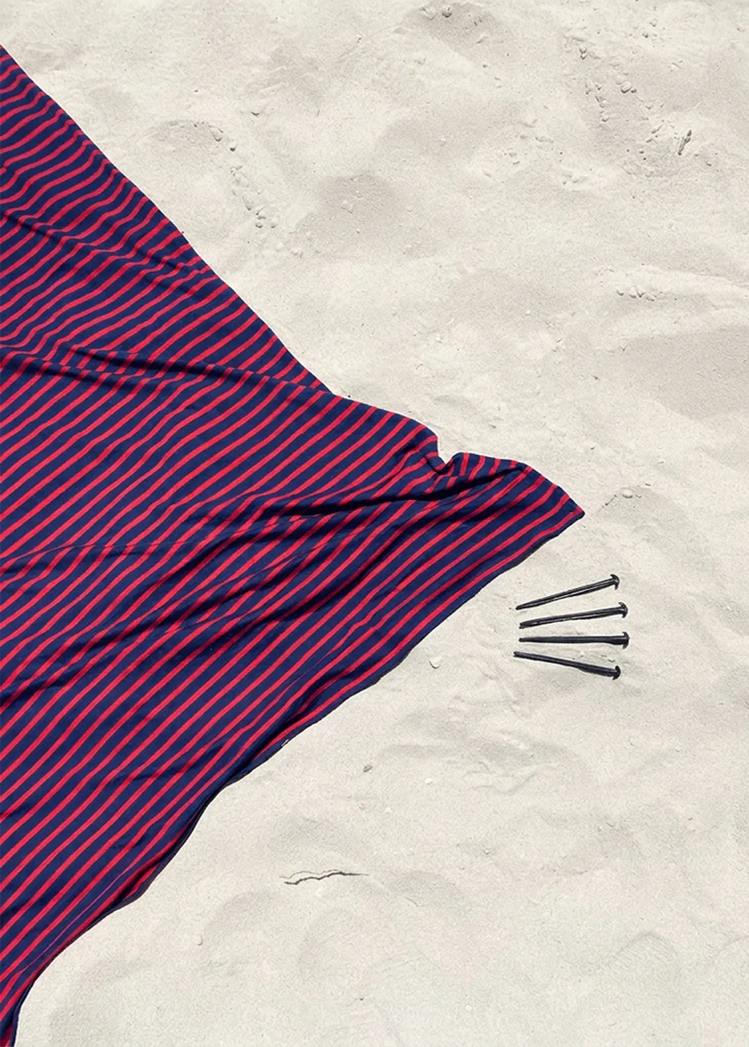 Saint James Obaba drap de plage XXL marine tulipe coton