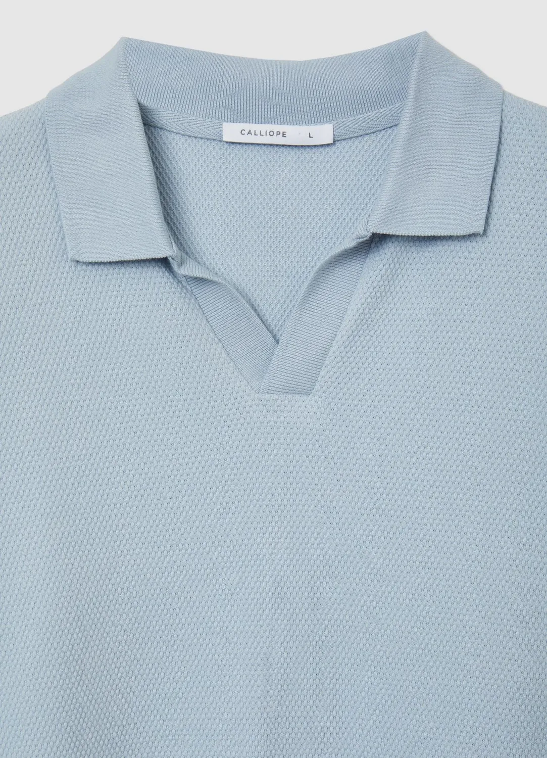 Calliope polo uni manches longues homme coton