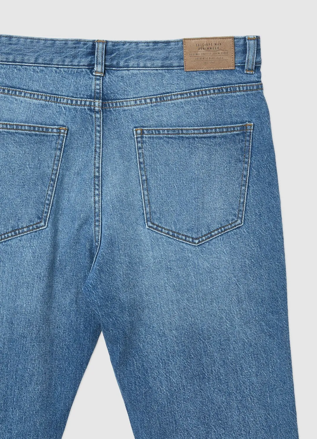 Calliope Slim Jean homme 5 poches délavé