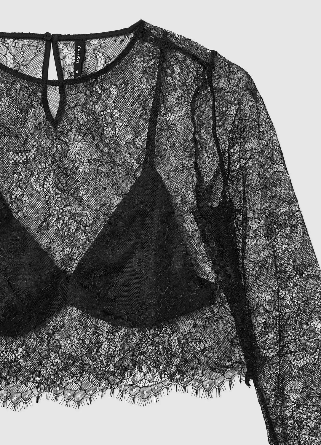 Calliope top crop dentelle femme bralette fleuri