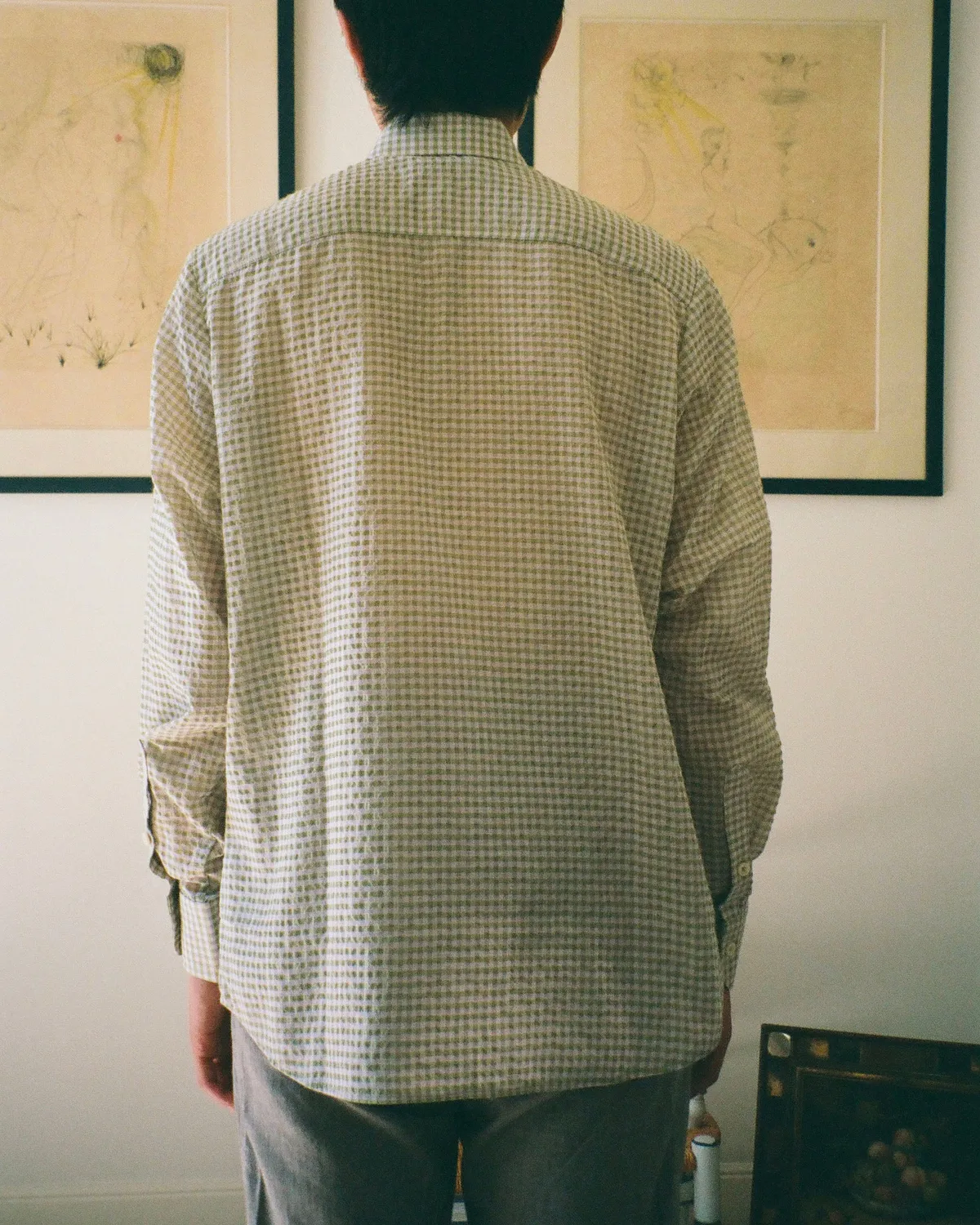 EREVAN Elton Carreaux chemise manches longues
