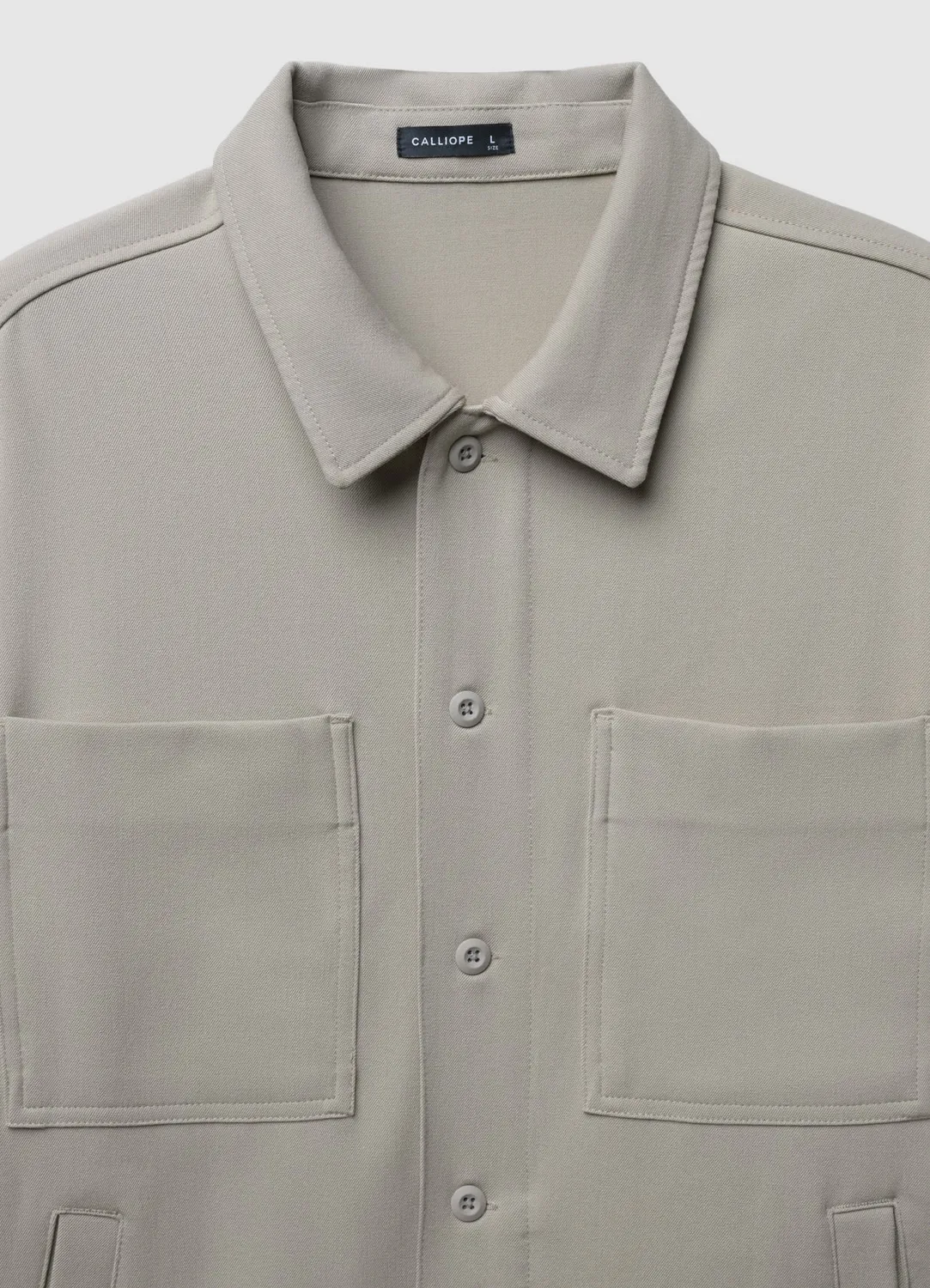 Calliope Shacket homme uni poches regular