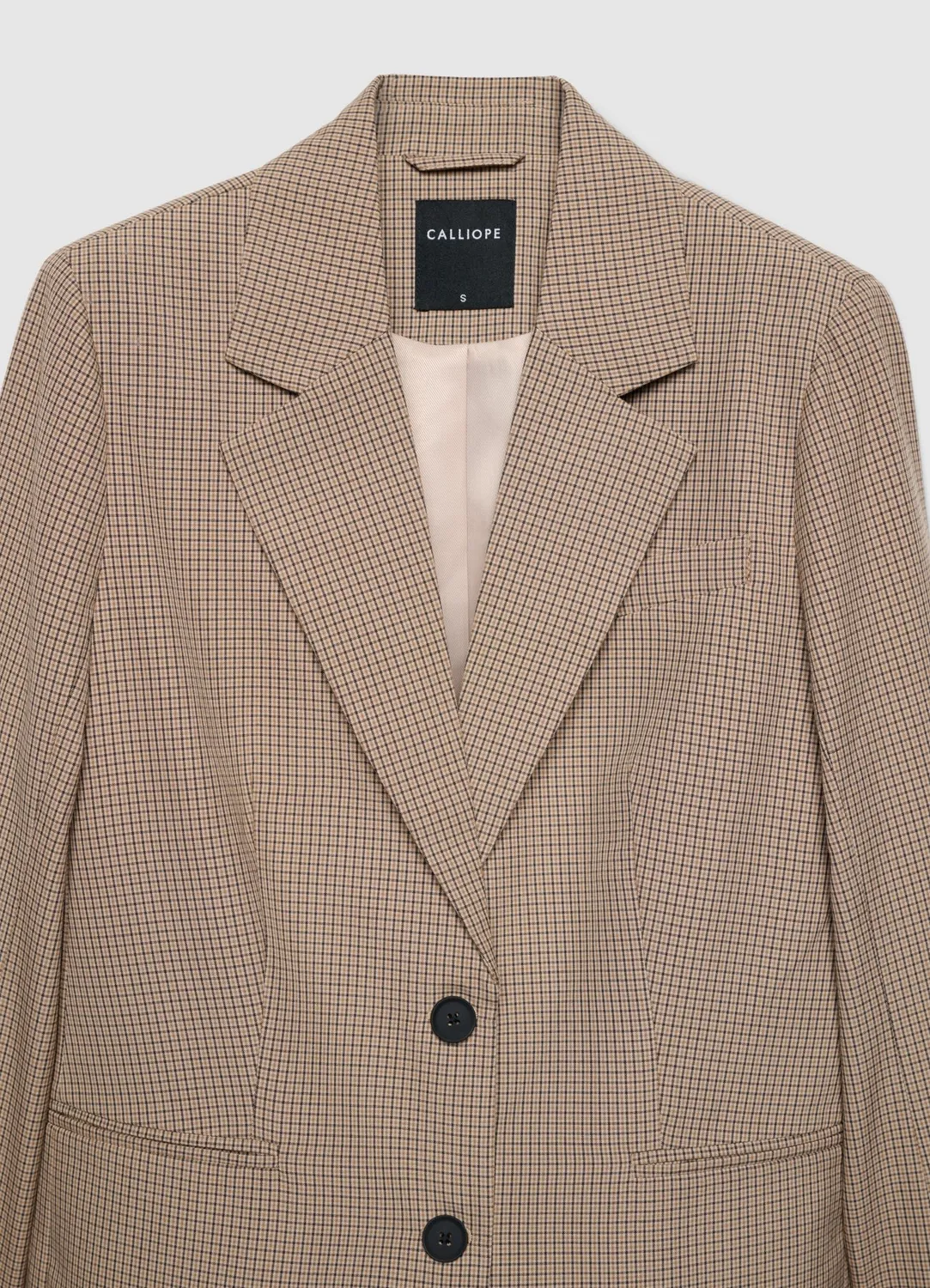 Calliope blazer carreaux femme M 2 boutons