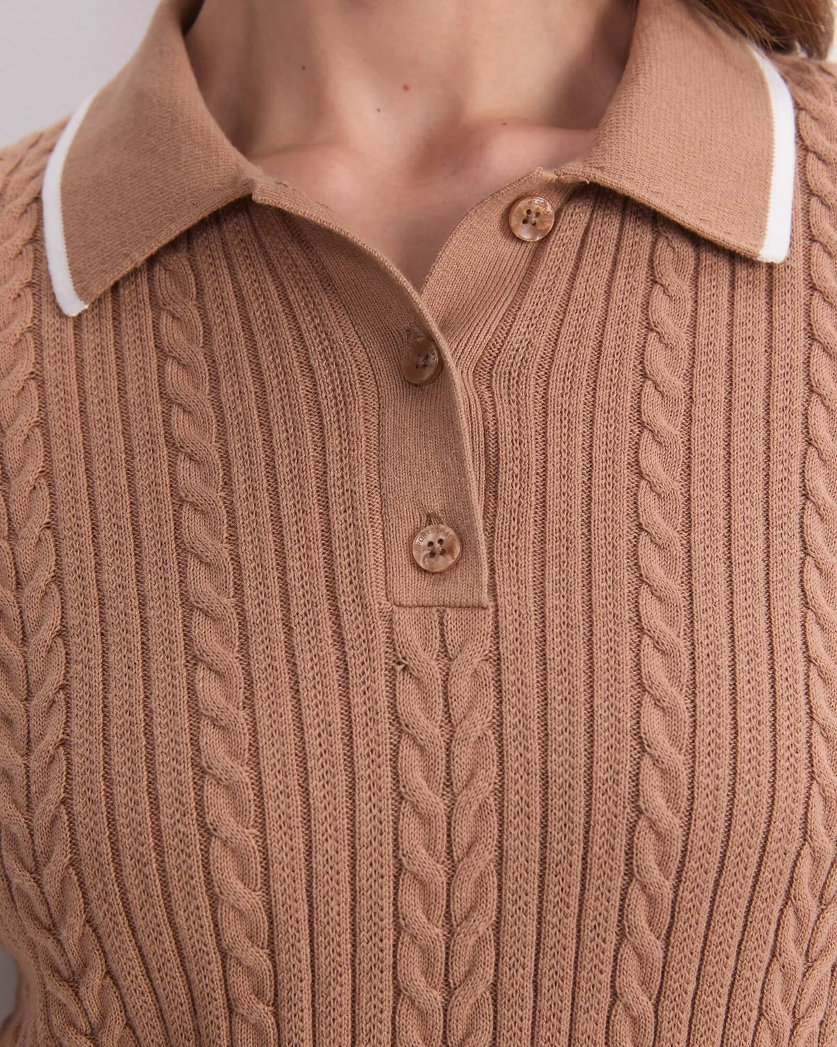 Sportscraft Elka Baby Cable Polo pull col polo
