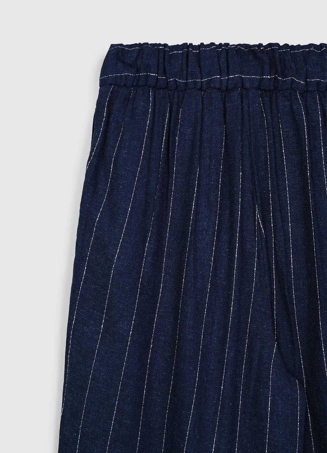 Calliope pantalon droit femme rayures craie taille élastique