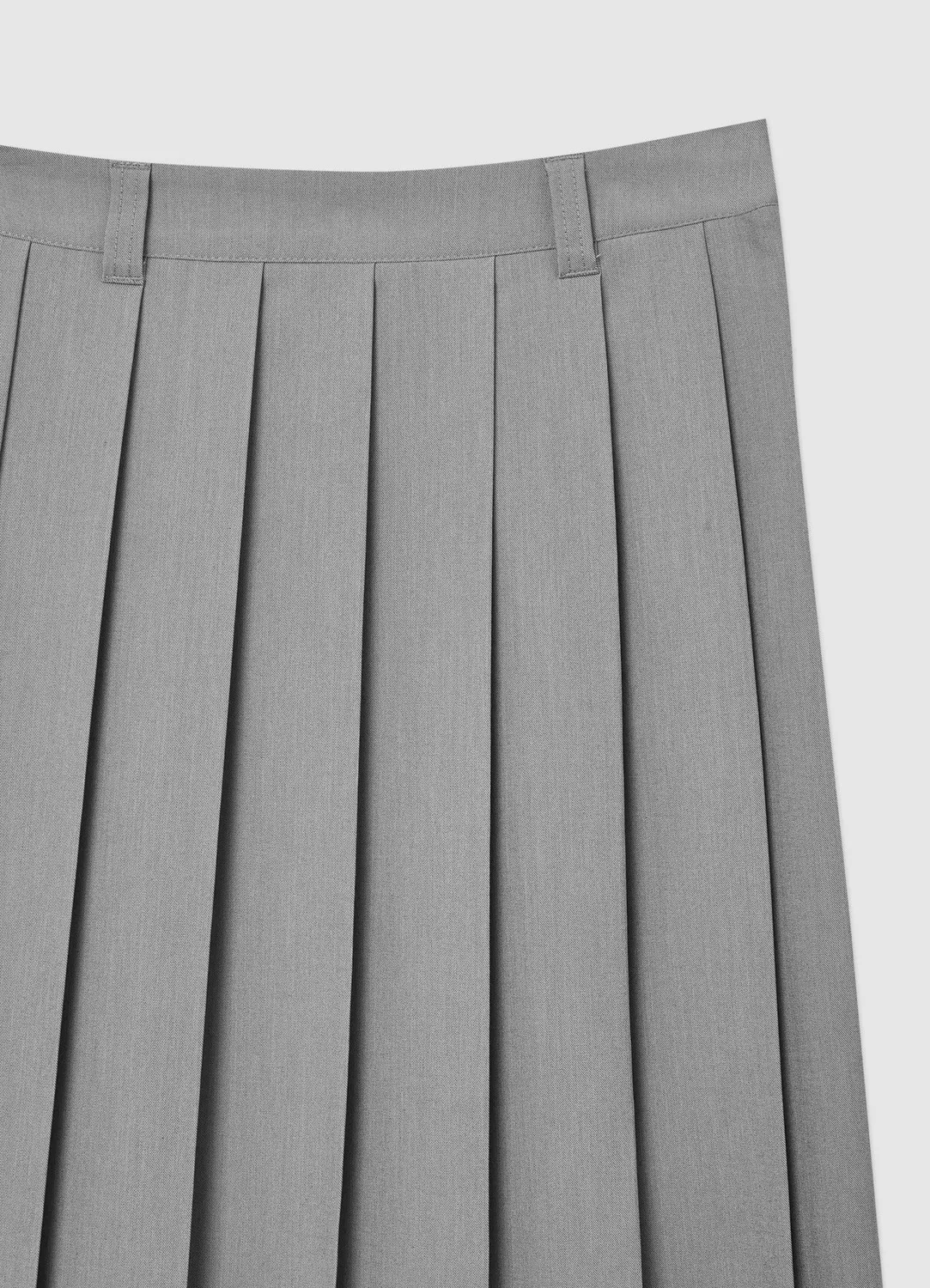 Calliope Jupe plissée midi fendue taille haute