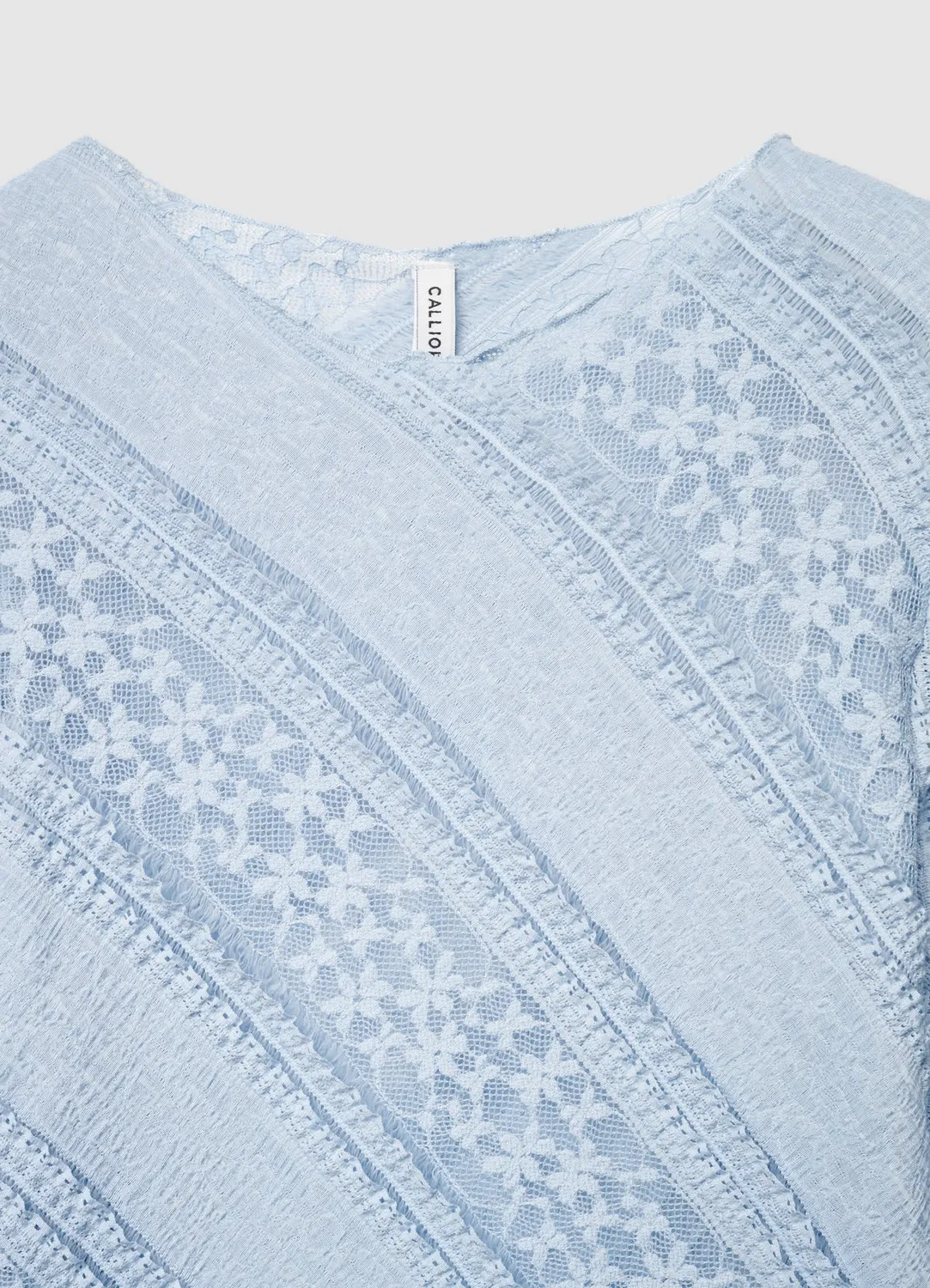 Calliope t-shirt dentelle manches longues femme