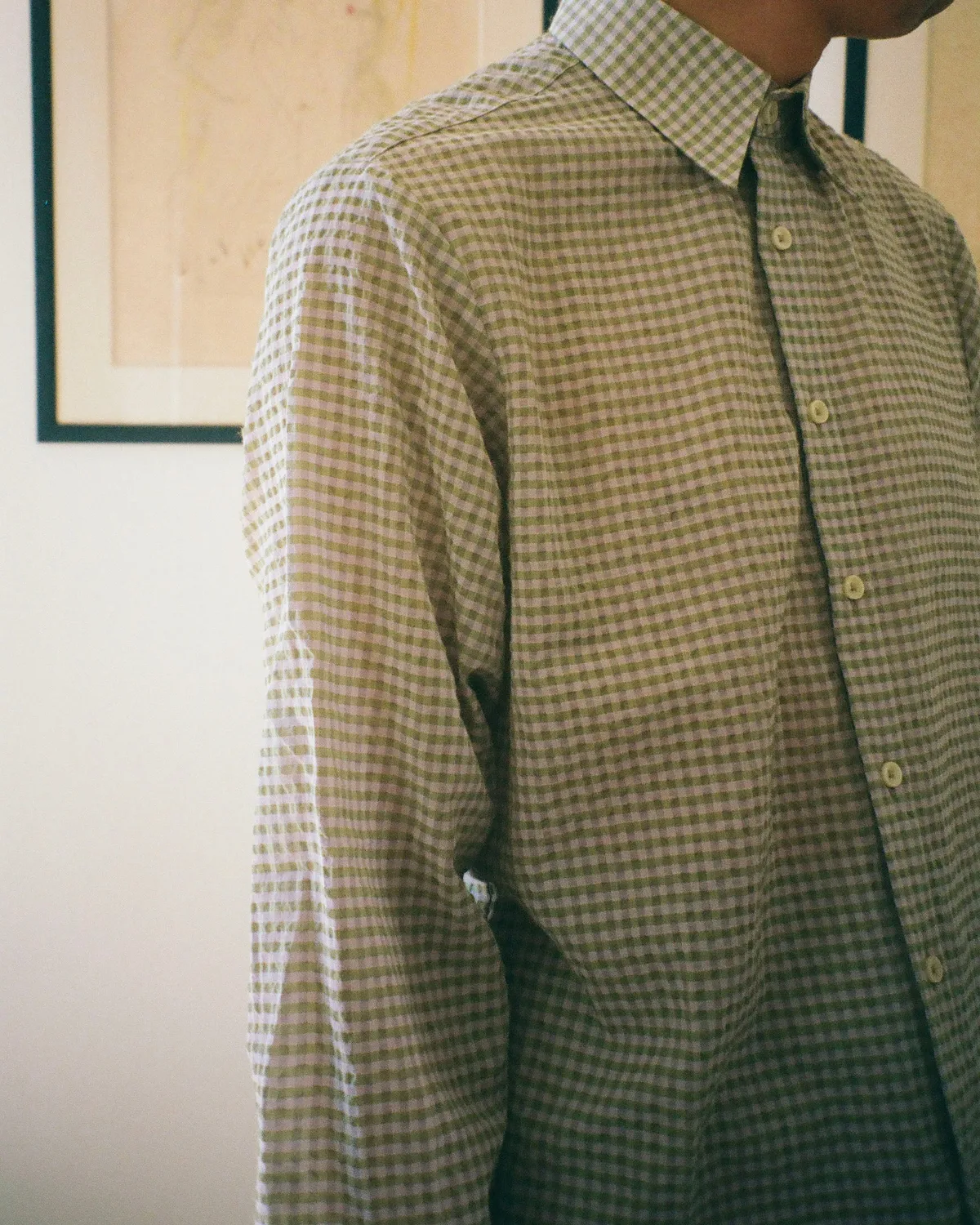 EREVAN Elton Carreaux chemise manches longues