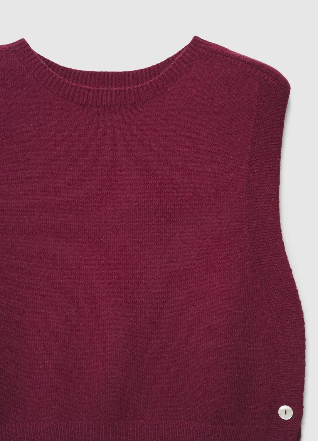 Calliope gilet maille uni femme sans manches