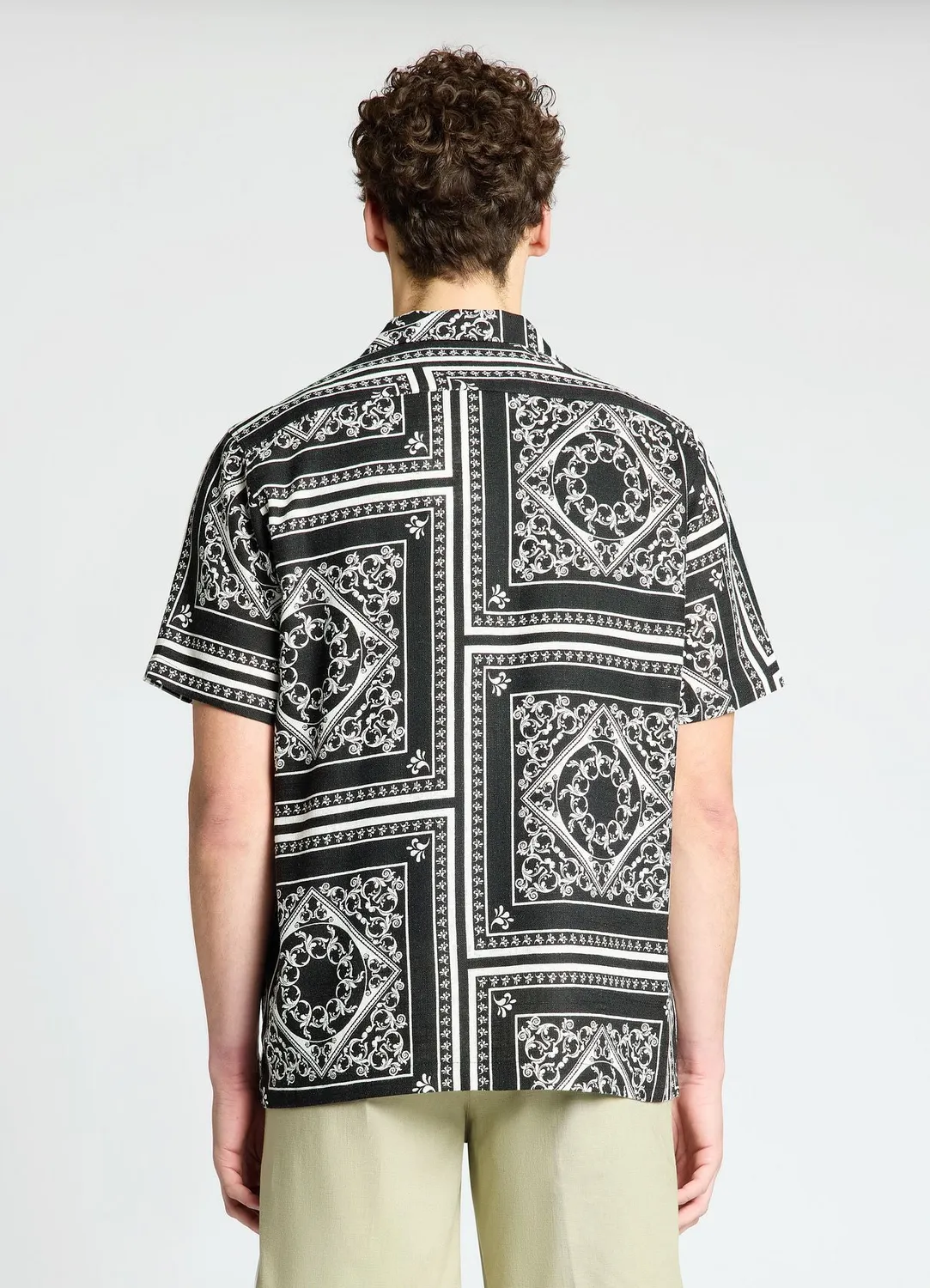 Calliope chemise bowling imprimée homme manches courtes