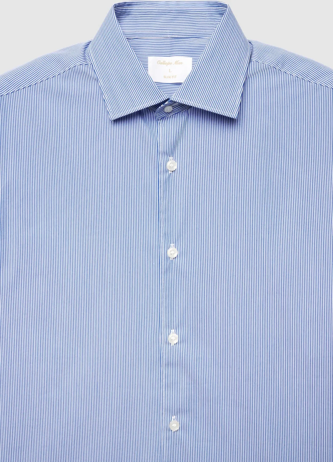 Calliope Chemise slim rayée homme col classique