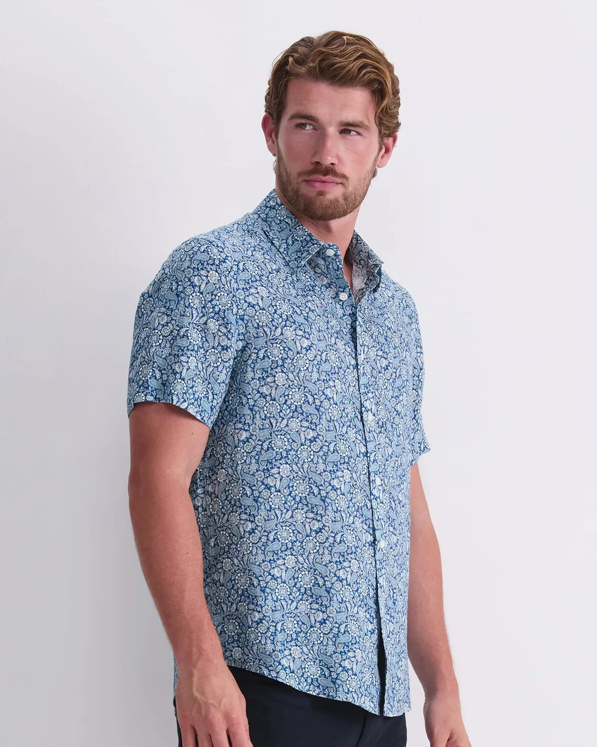 Sportscraft Theodore chemise lin homme manches courtes