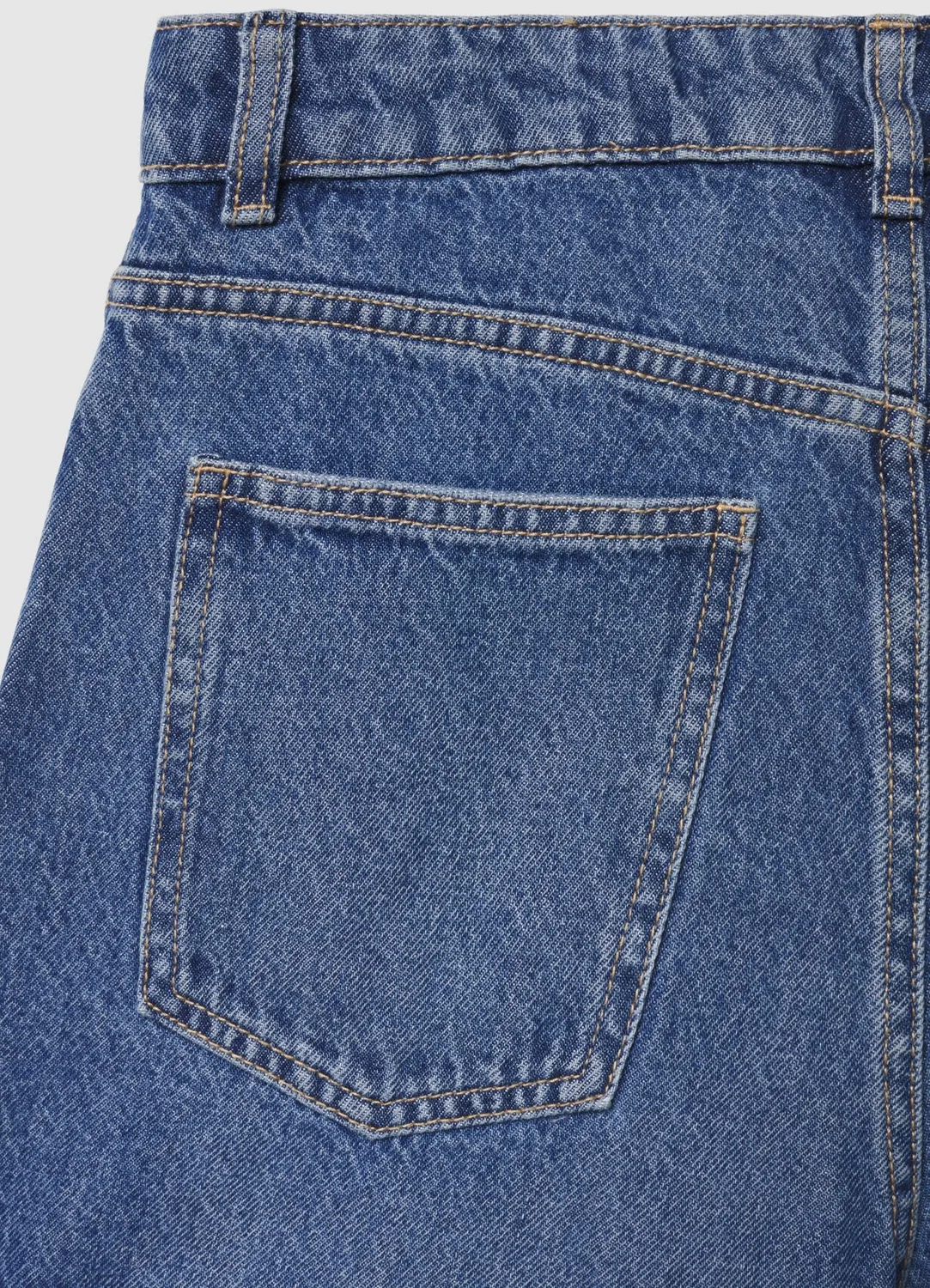 Calliope short mom jean femme denim revers