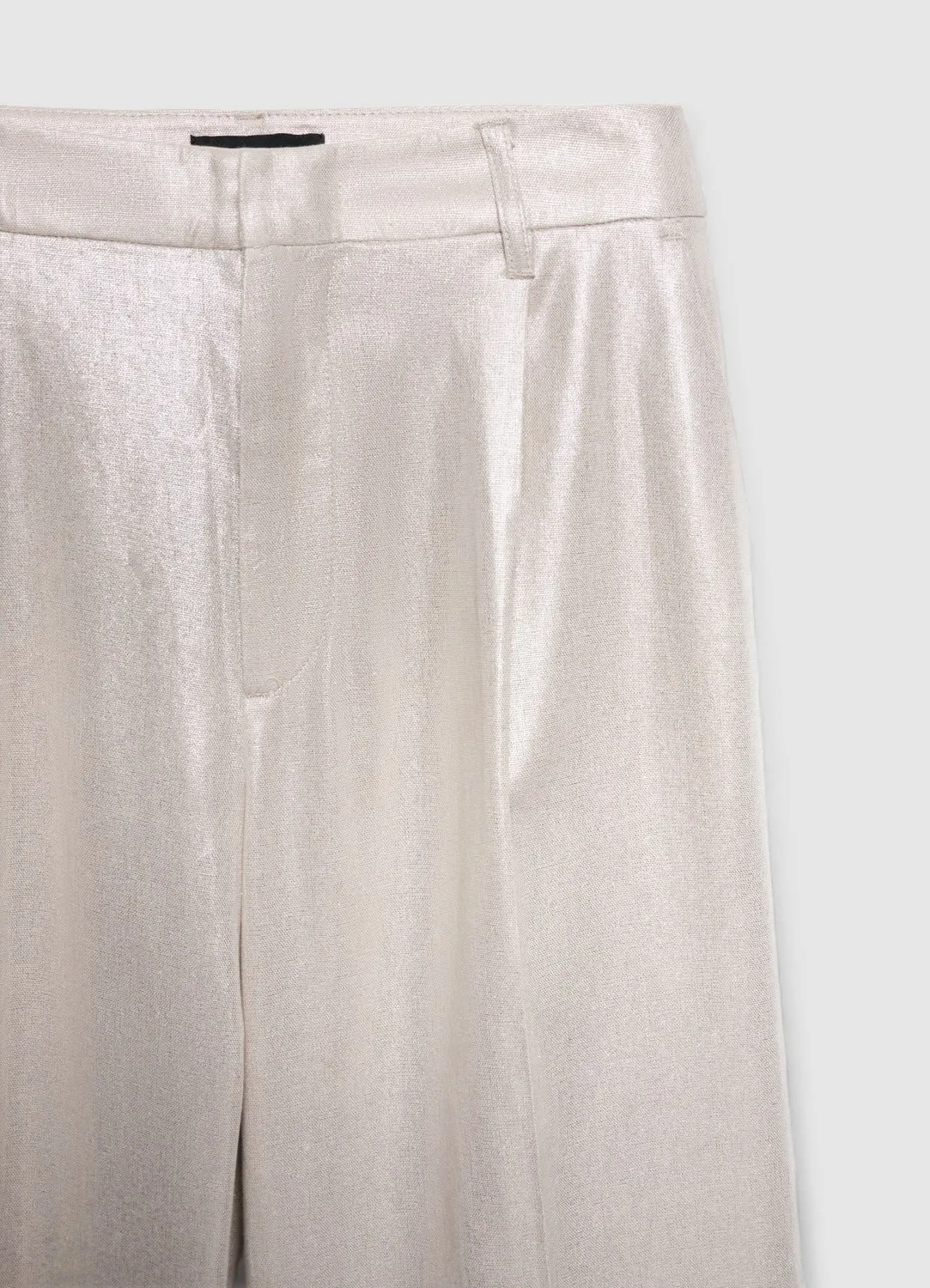 Calliope pantalon palazzo enduit femme taille haute