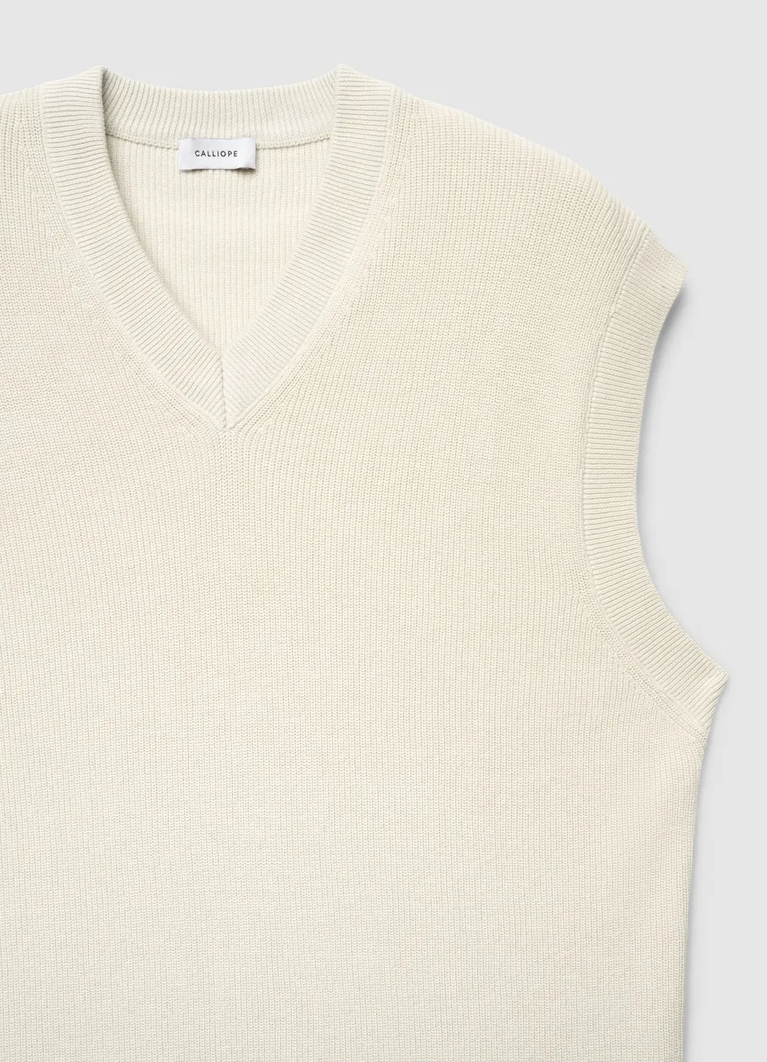 Calliope Col V gilet homme sans manches en maille