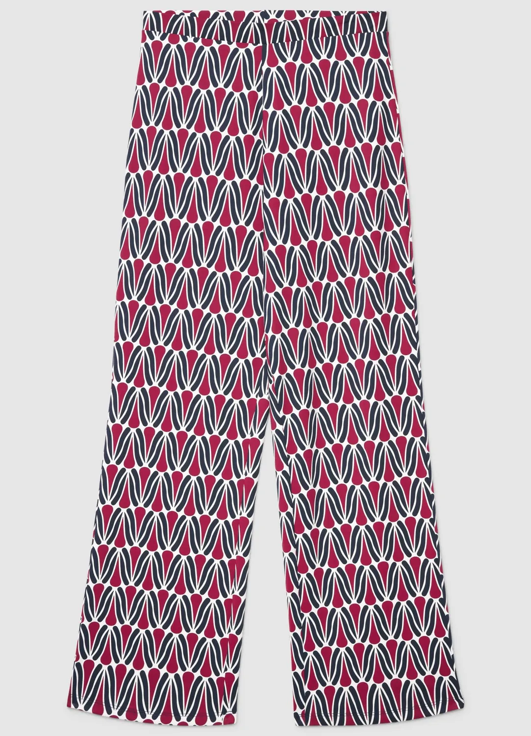 Calliope Pantalon palazzo femme imprimé taille haute