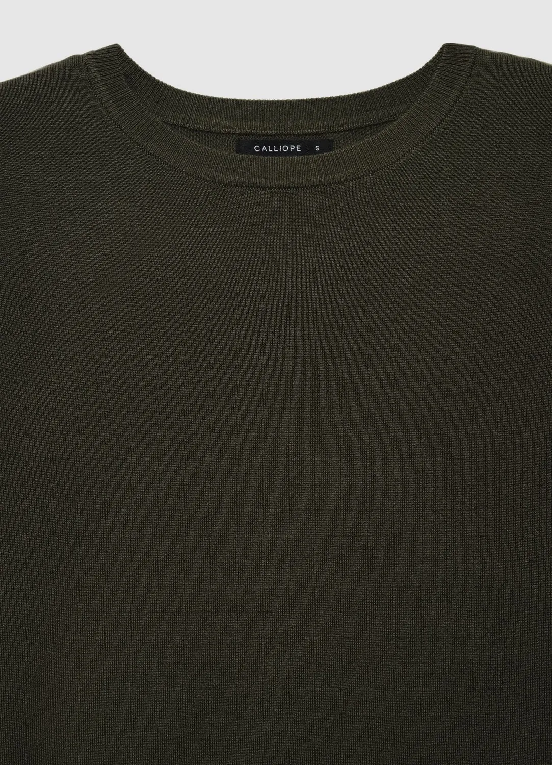 Calliope pull col rond uni manches longues femme