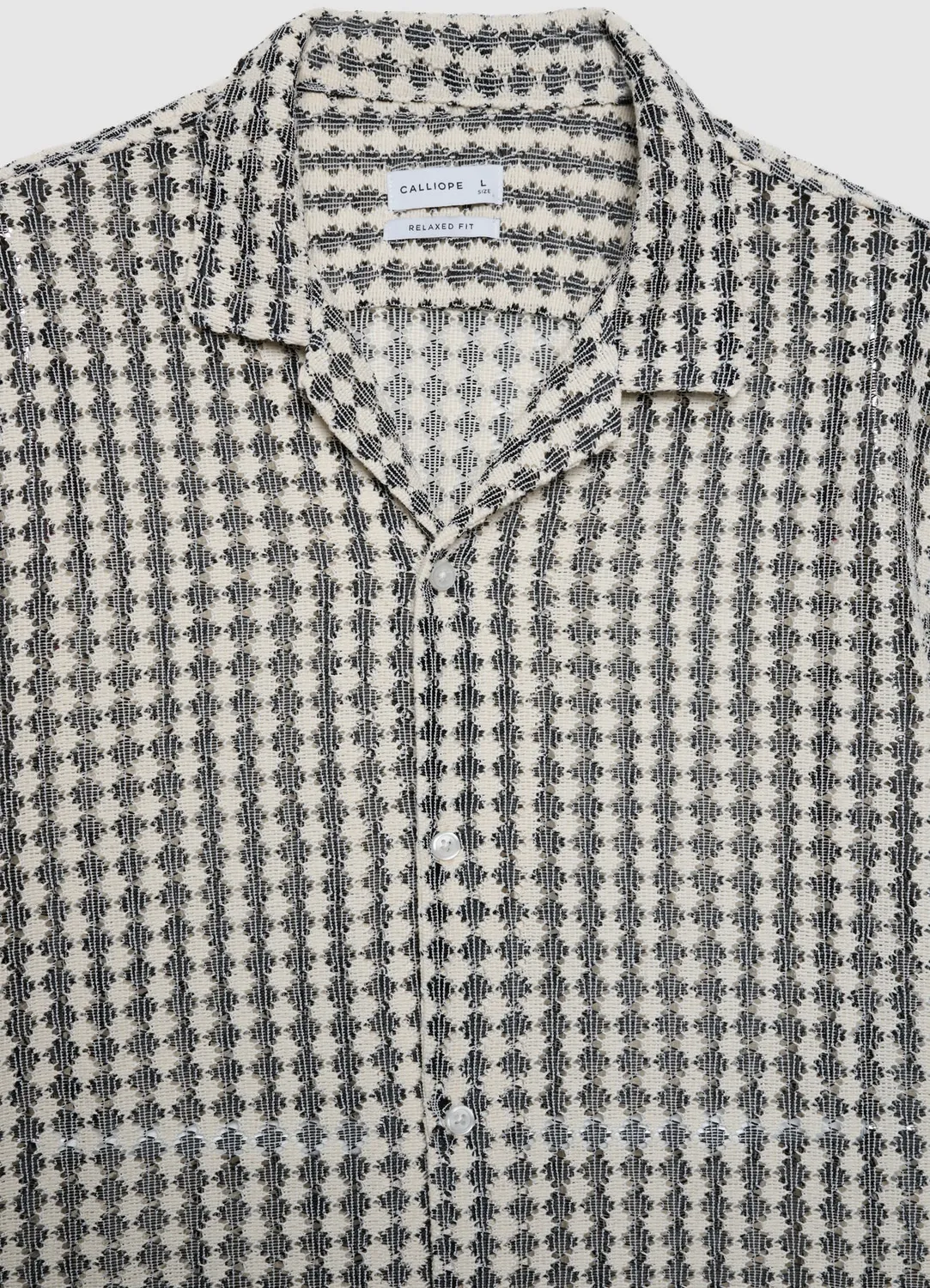 Calliope Croquet chemise homme imprimé géométrique