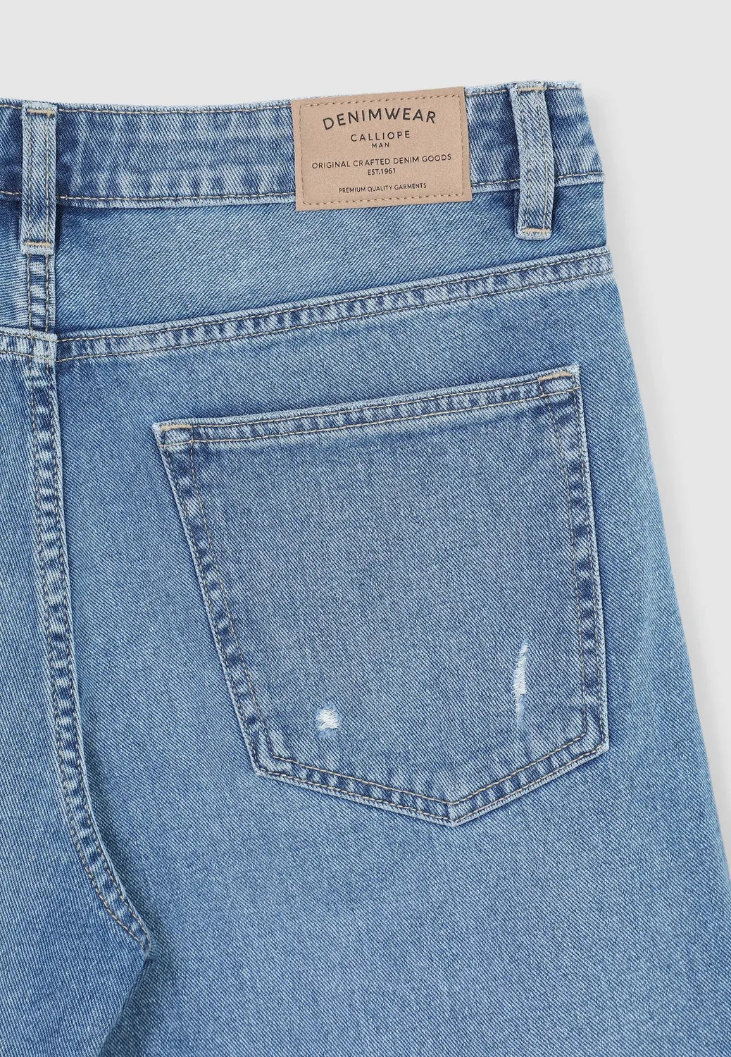Calliope short jean homme déchiré coupe regular