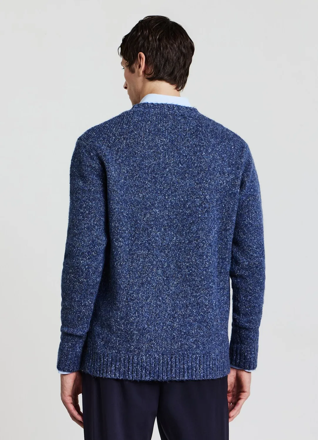 Calliope pull col rond homme uni manches longues