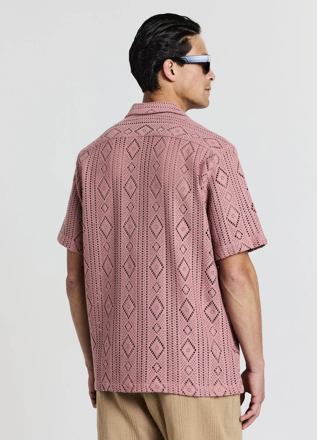 Calliope Bowling Chemise ajourée manches courtes homme