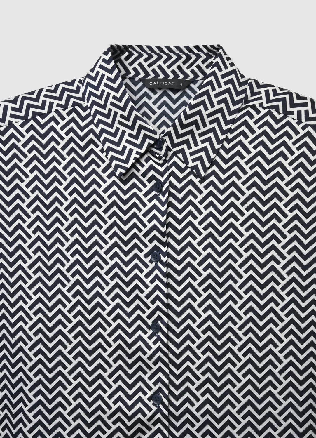 Calliope chemise satinée chevron femme classique