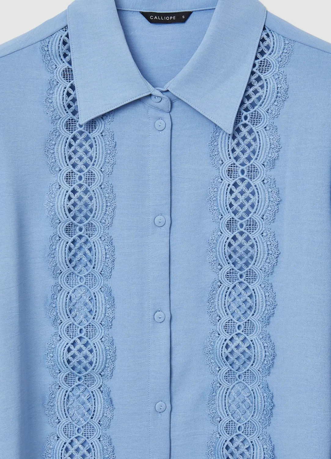 Calliope chemise femme macramé manches longues
