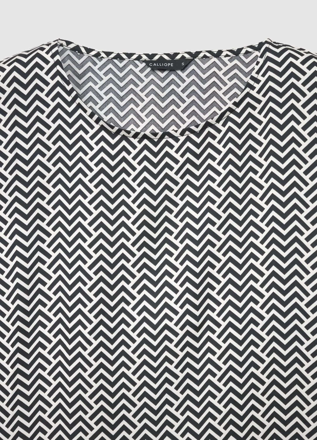 Calliope T-shirt chevrons femme effet satiné