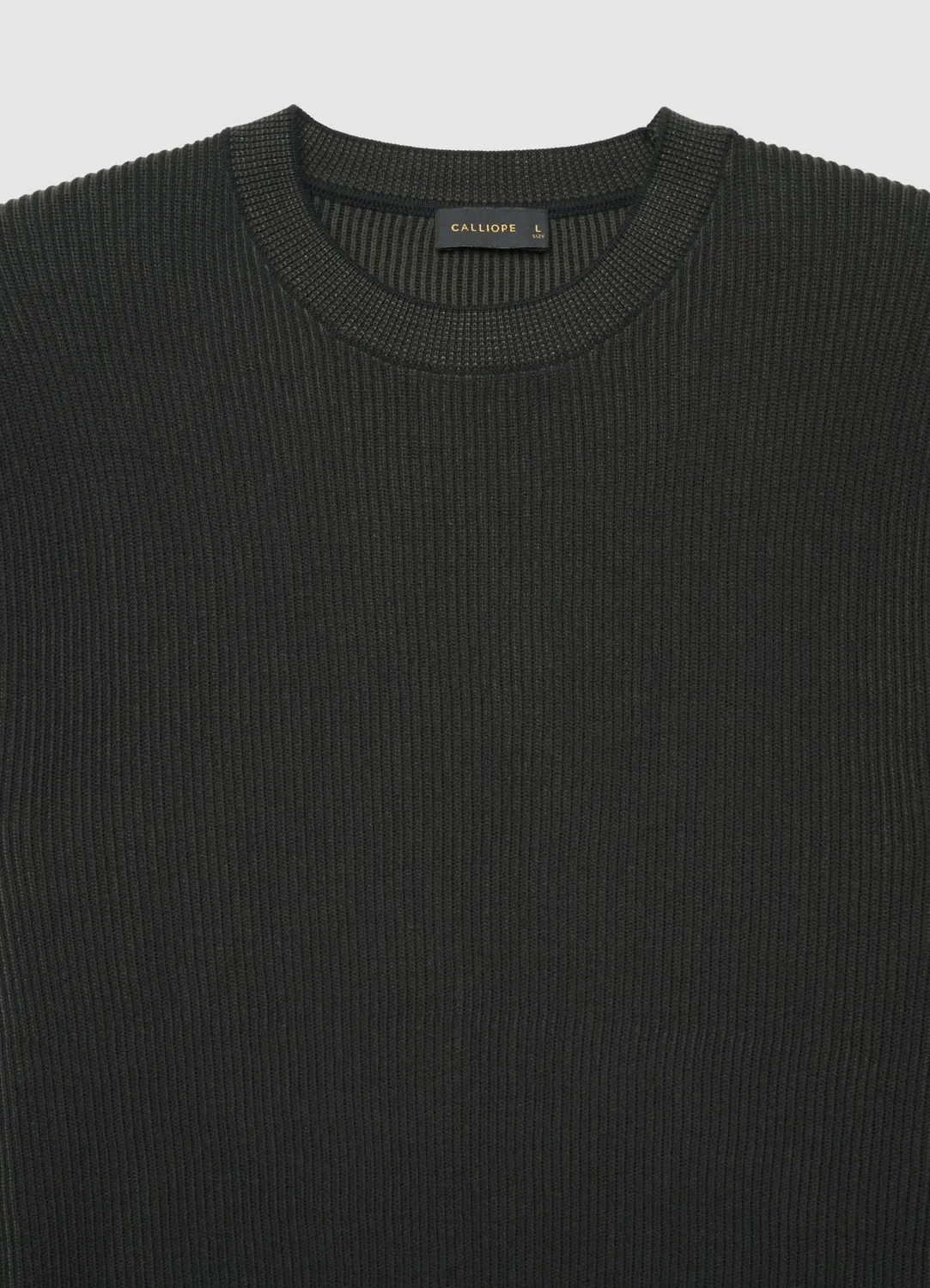 Calliope pull homme col rond côtes manches longues