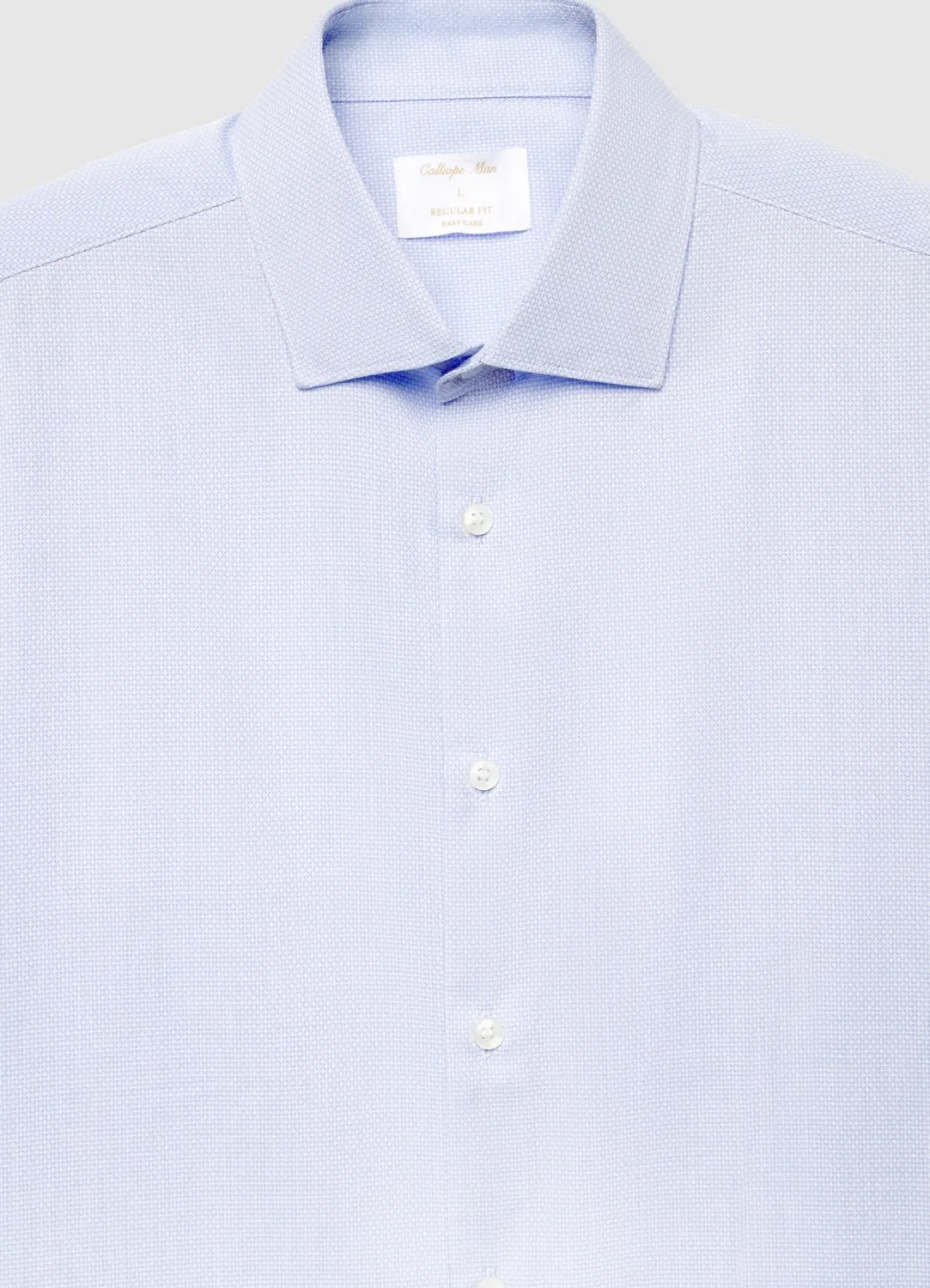 Calliope chemise homme tissu operato unie manches longues