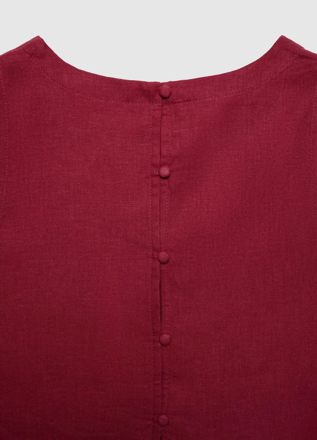 Calliope Top court boutons dos top femme uni