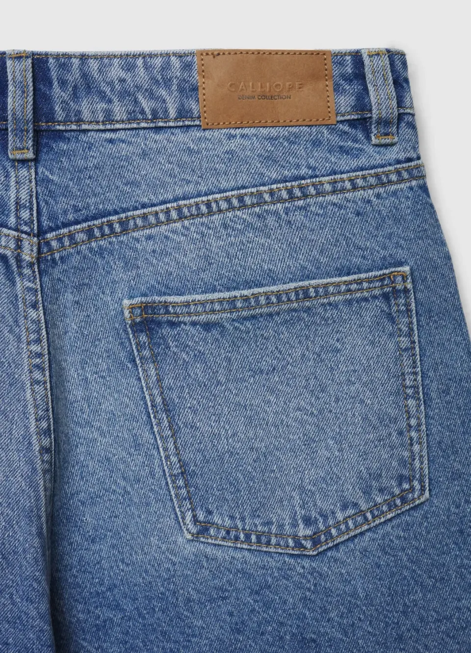 Calliope Bermuda jean bermuda femme taille haute denim